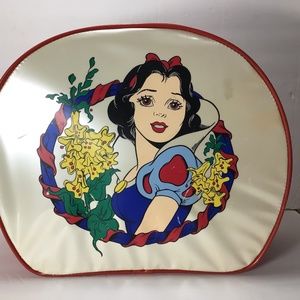Vintage Disney Snow White red zippered vinyl little girls Carrying Bag